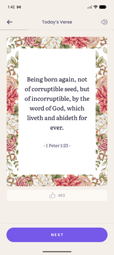 Morning — Today's verse, waiting when you wake.